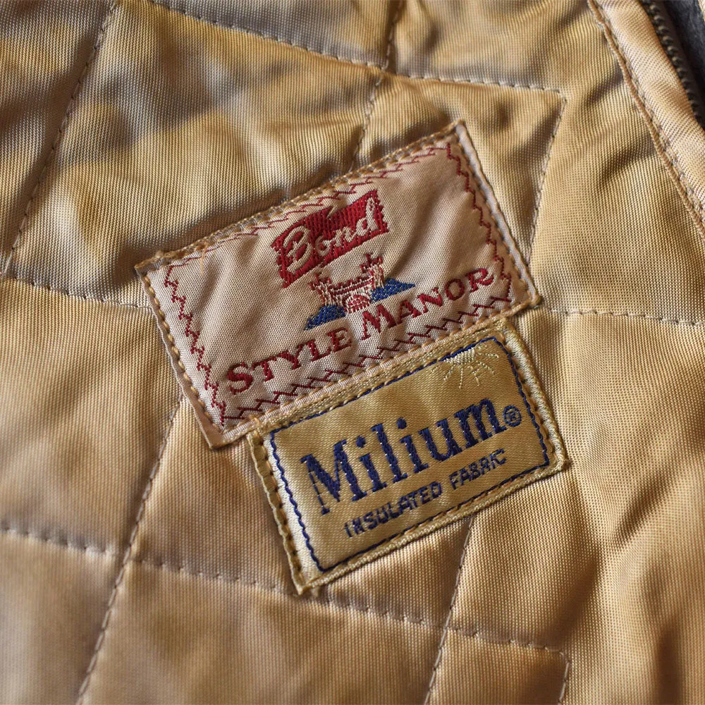 50-60’s Bond STYLE MANOR Milium 裏地付き ウールコート 231226