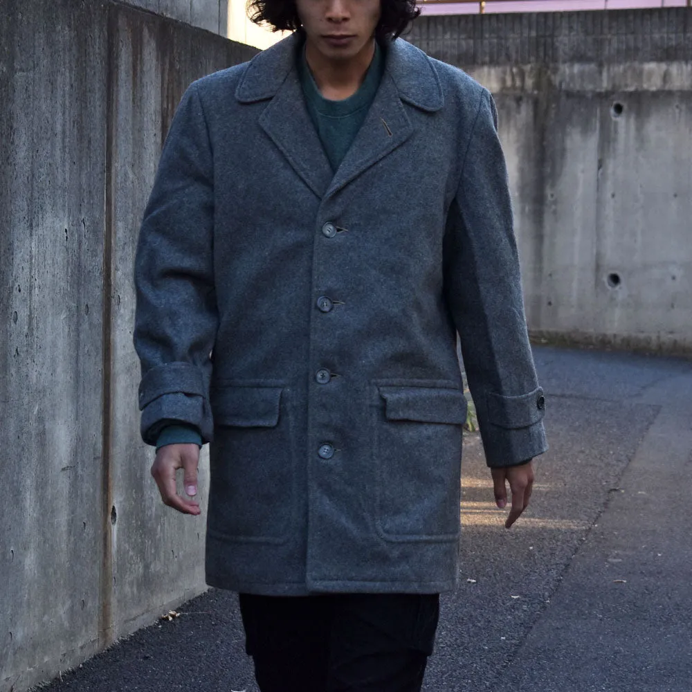 50-60’s Bond STYLE MANOR Milium 裏地付き ウールコート 231226