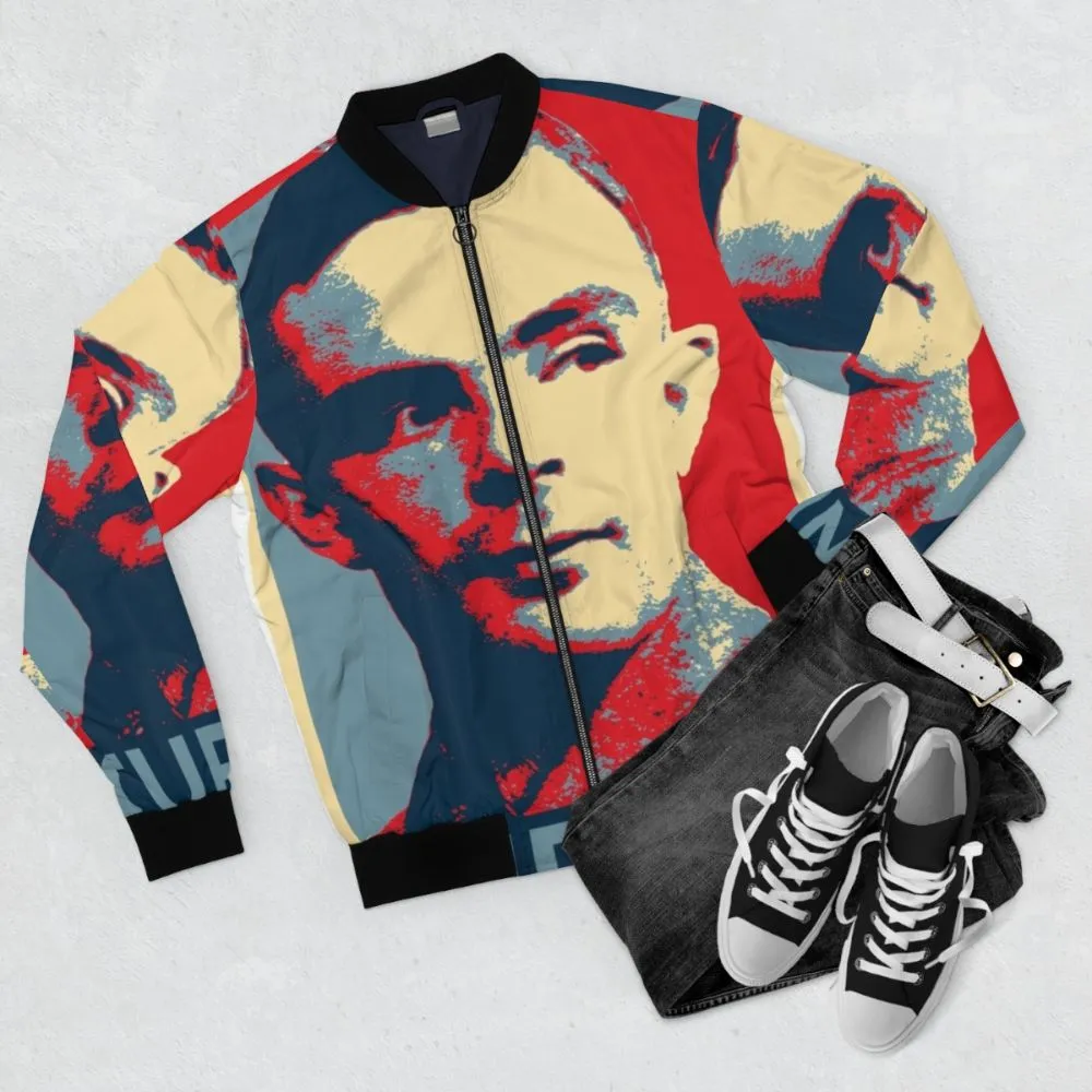Alan Turing Bomber Jacket - Computer Geek WW2 Inspired