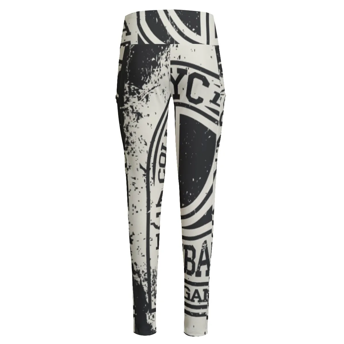 All-Over Print Women's High Waist Leggings With Side Pocket31 college print