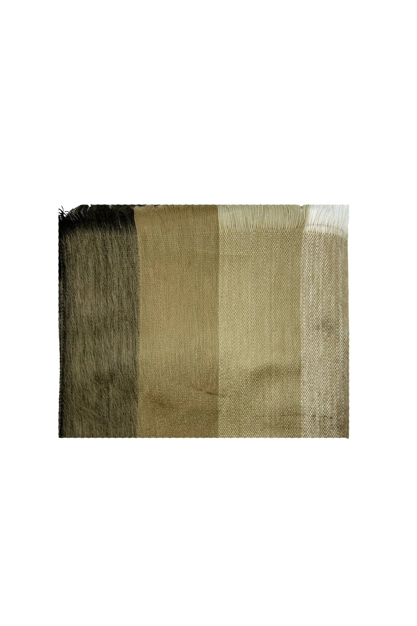 Alpaca Wrap Striped Multi Colour Mocha