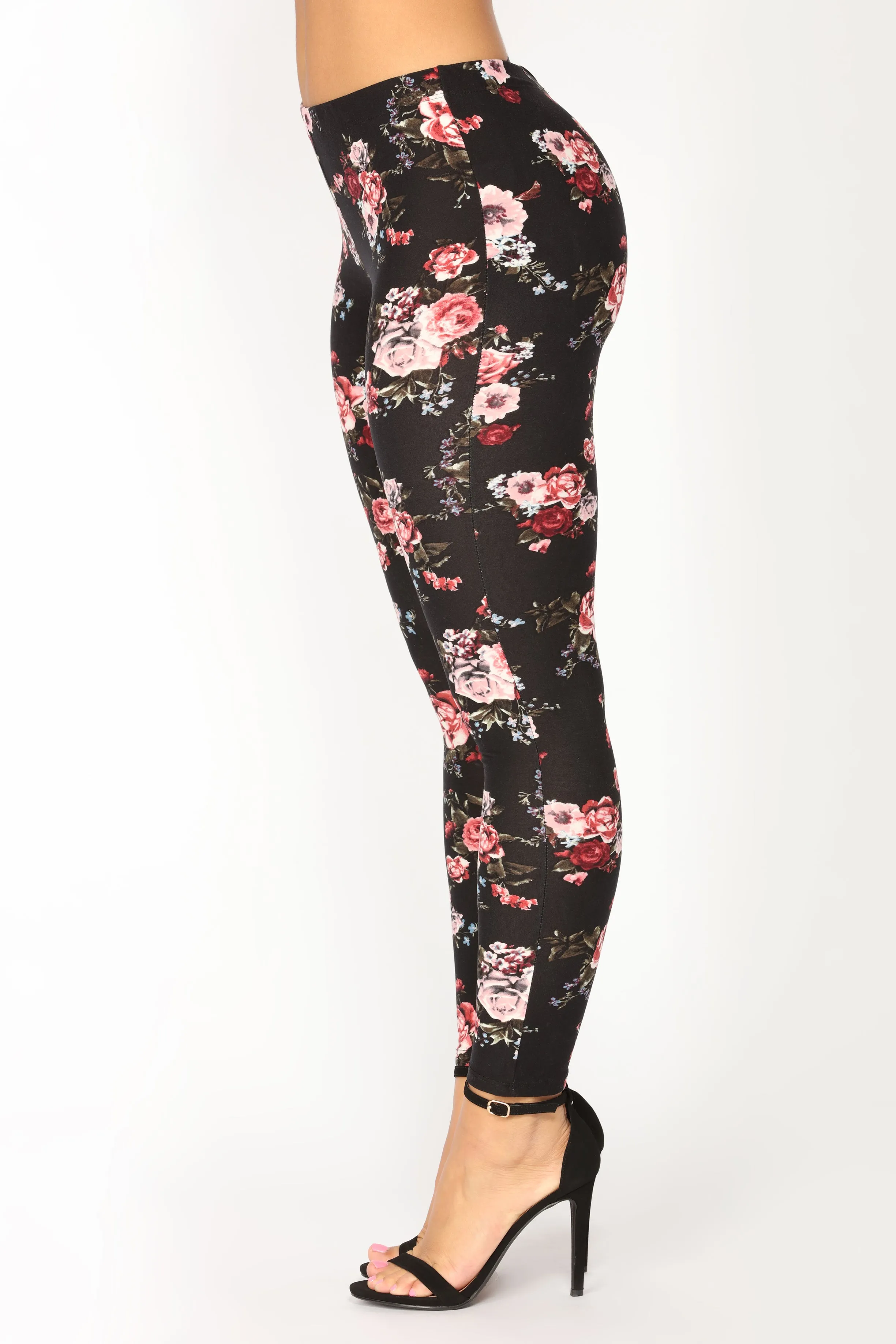 Always In Bloom Brushed Leggings - Floral