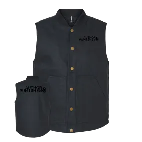 Author & Punisher "Classic Logo" Embroidered Insulated Canvas Vest