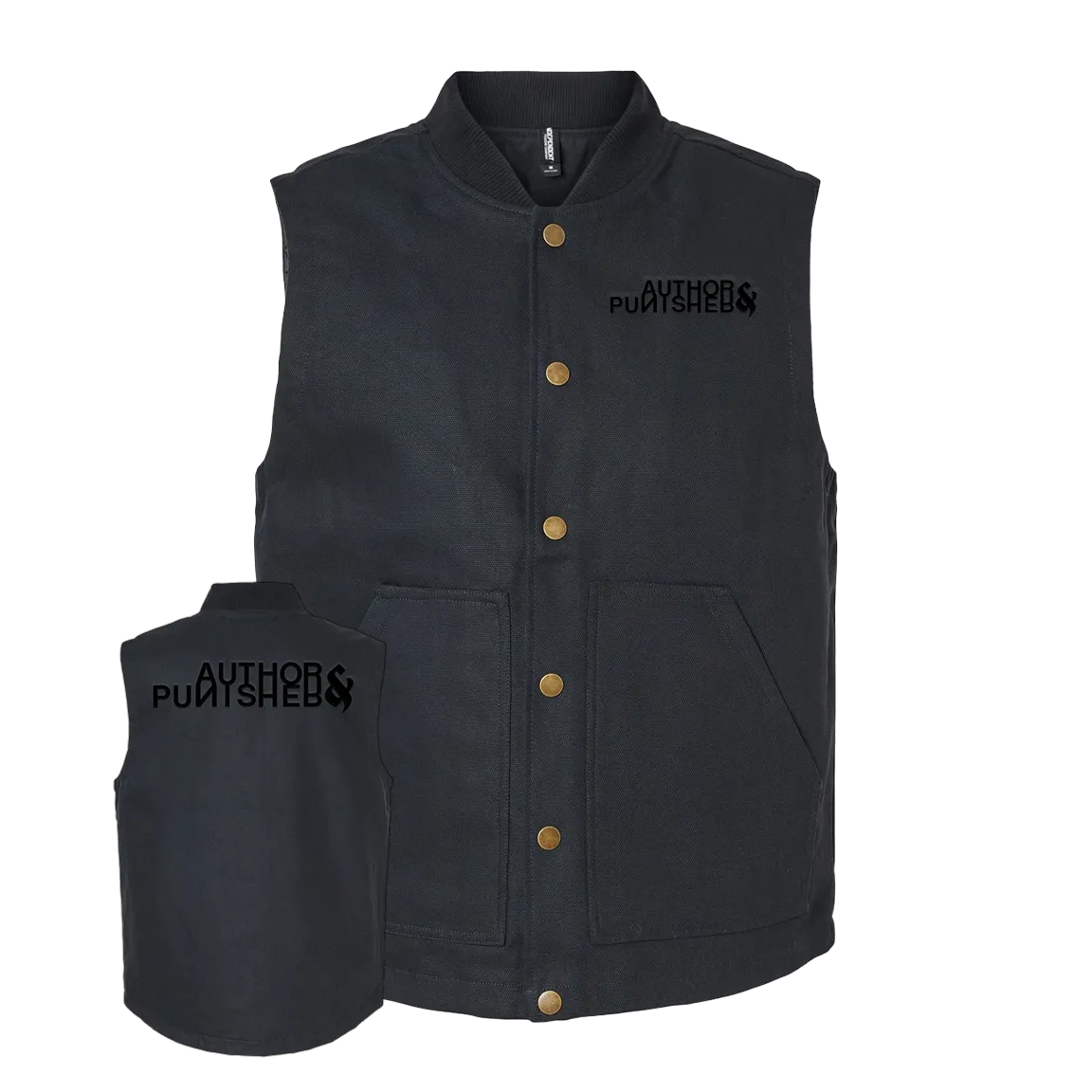 Author & Punisher "Classic Logo" Embroidered Insulated Canvas Vest