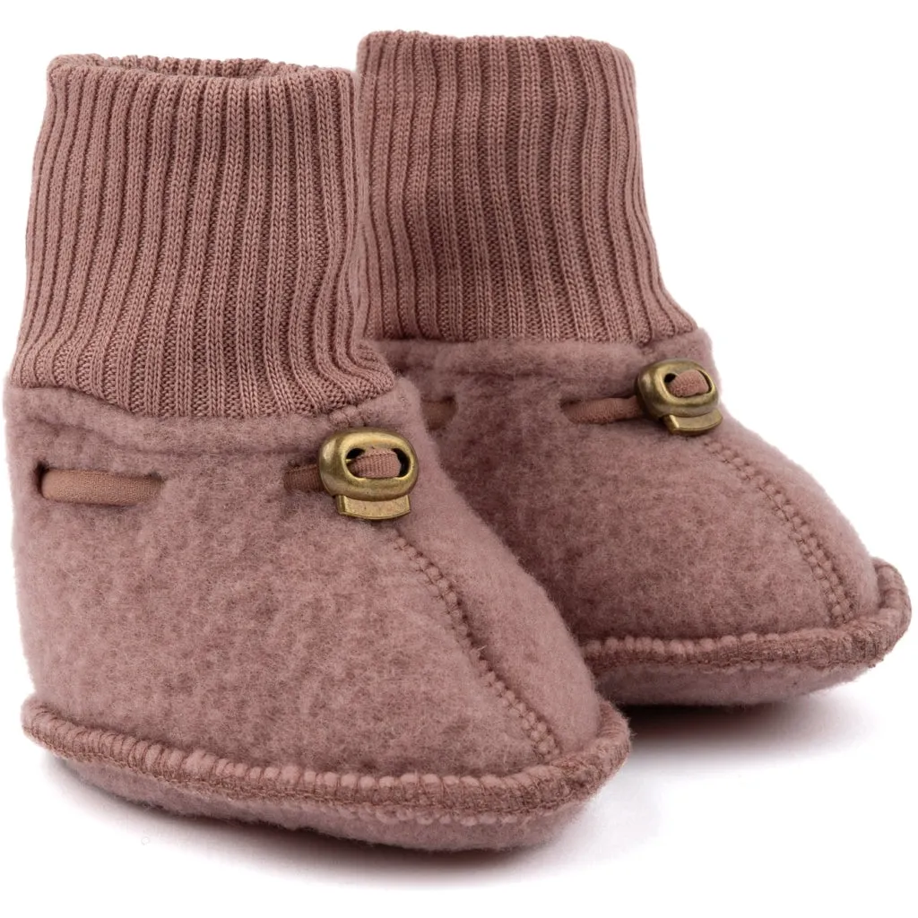 Baby Wool Footies - Burlwood