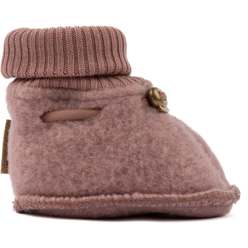 Baby Wool Footies - Burlwood