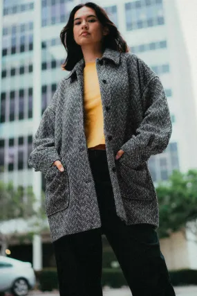 BEEGY COAT HEATHER GREY
