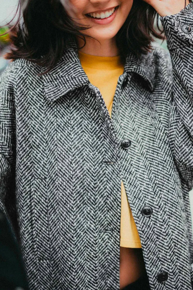 BEEGY COAT HEATHER GREY