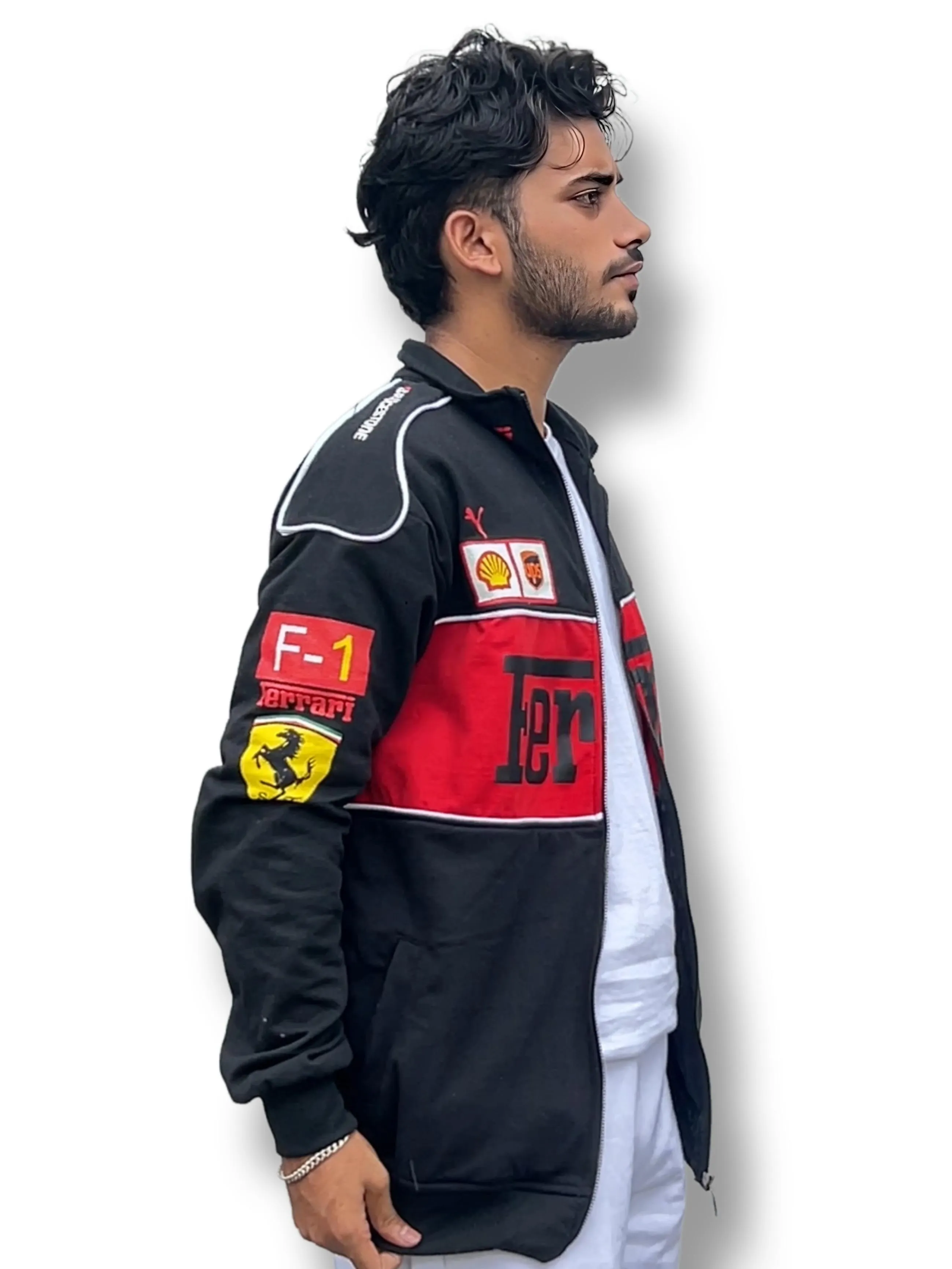 Black Ferrari Jacket Premium Turbo Racer Jacket