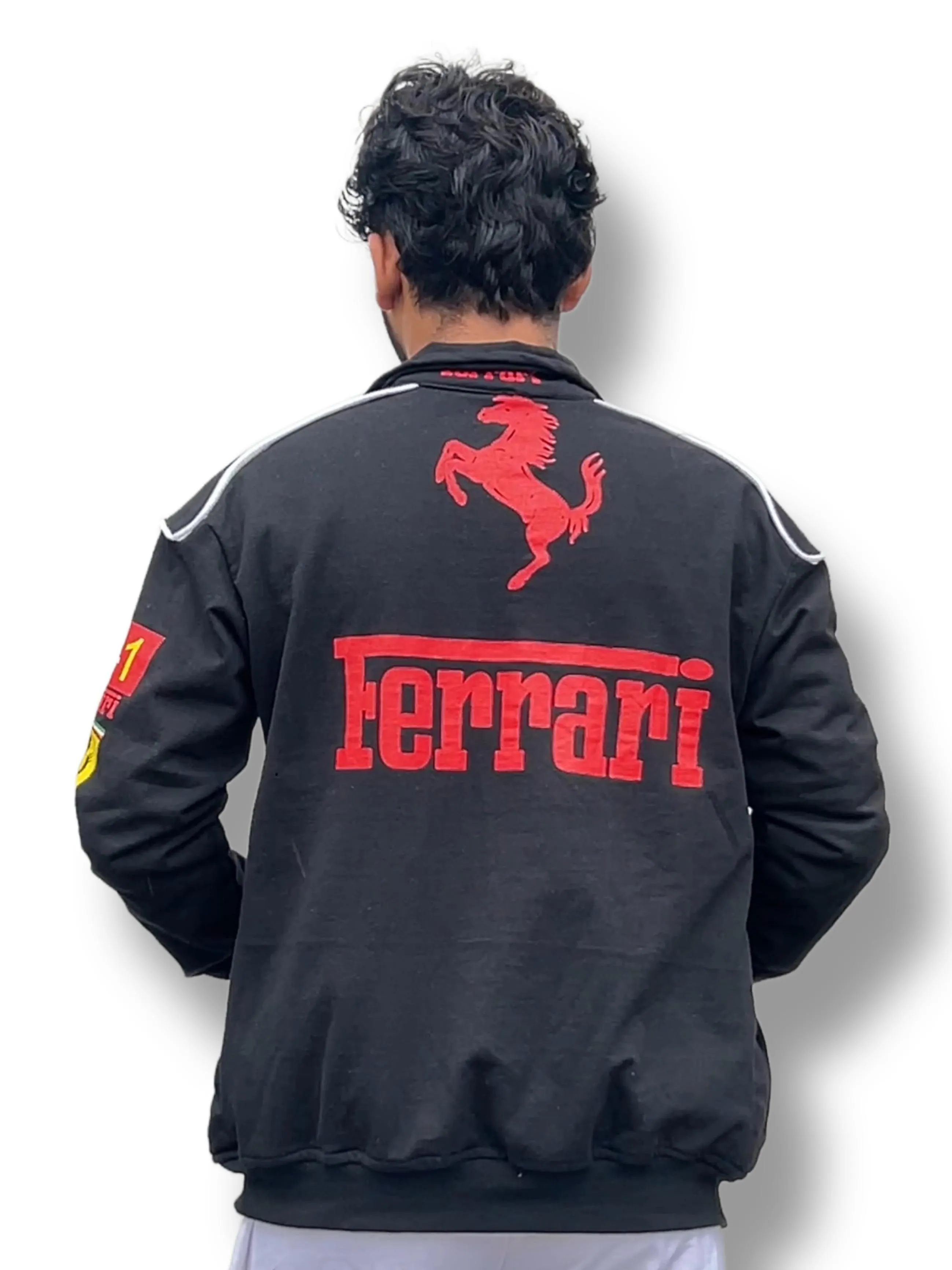 Black Ferrari Jacket Premium Turbo Racer Jacket