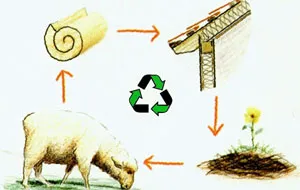 Black Mountain Sheep Wool Insulation for Vans and Such - 16" (Compressed)