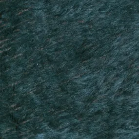 Bottle Green and Brown Luxury Faux Fur