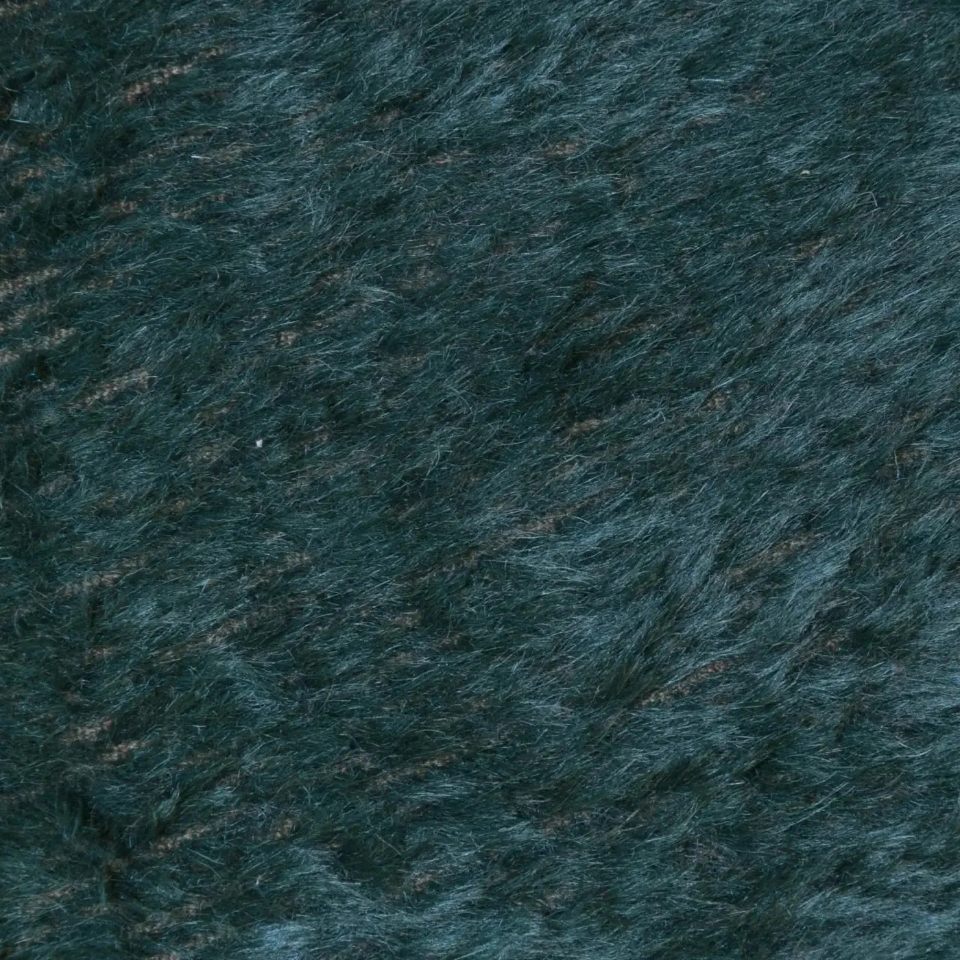 Bottle Green and Brown Luxury Faux Fur