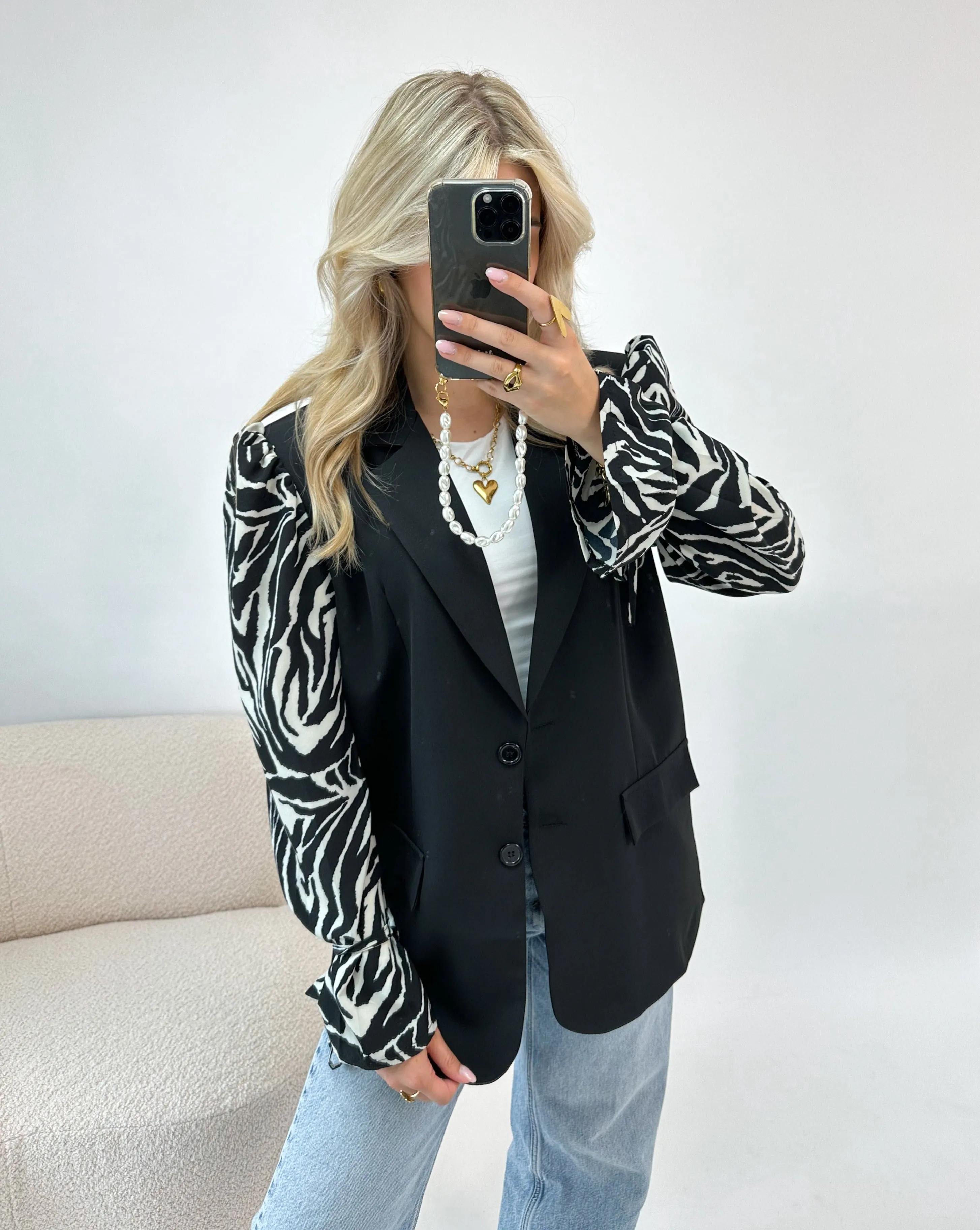 Bow Blazer Zebra