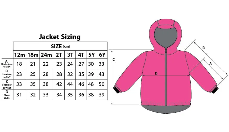 Calikids Fleece-lined Rain Jacket Olive