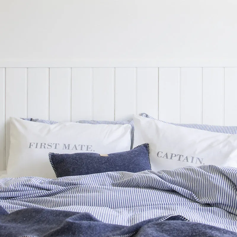 CAPTAIN / FIRST MATE PILLOWCASE SET