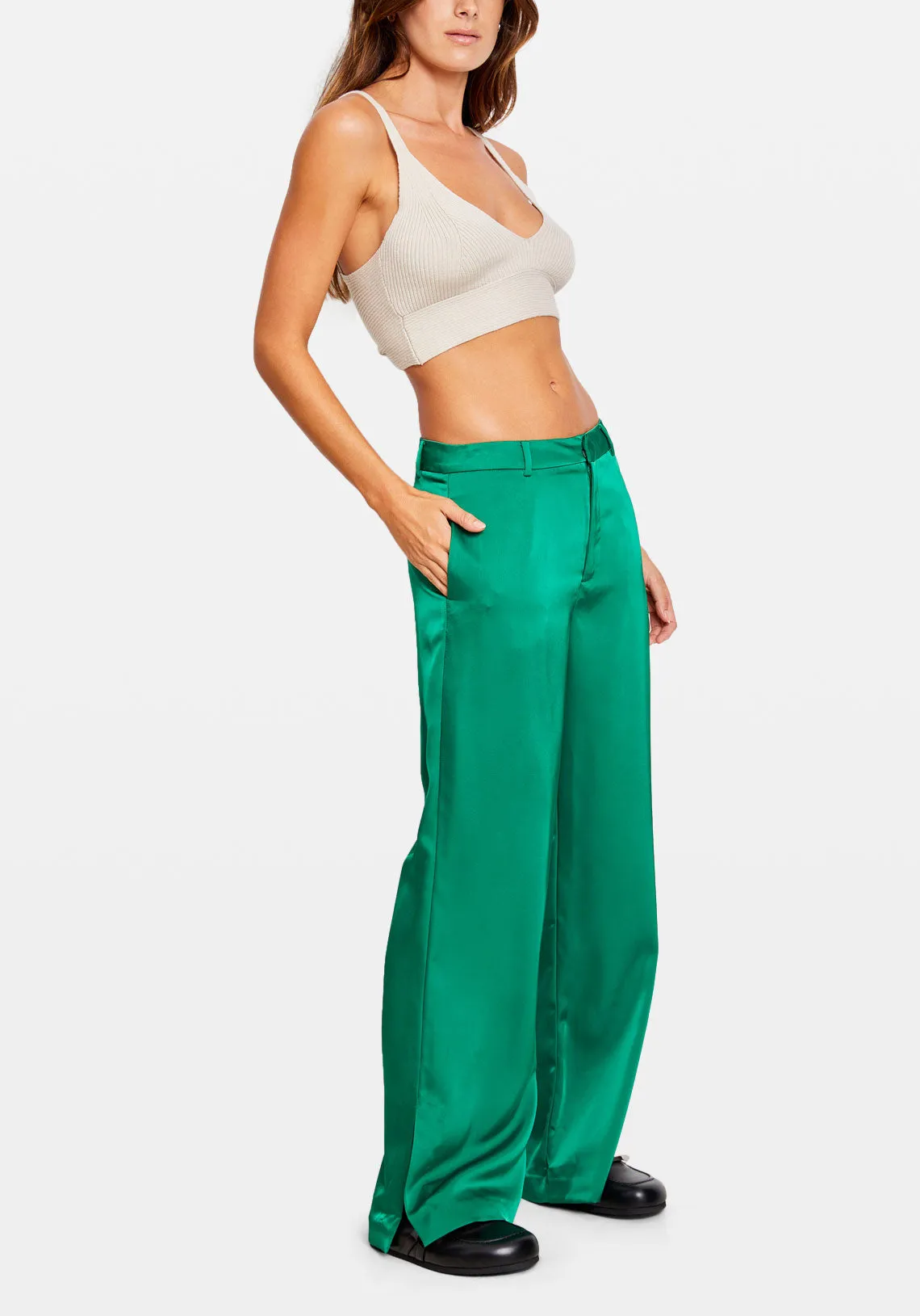 CECILIA MID WAIST TROUSER HOLLY