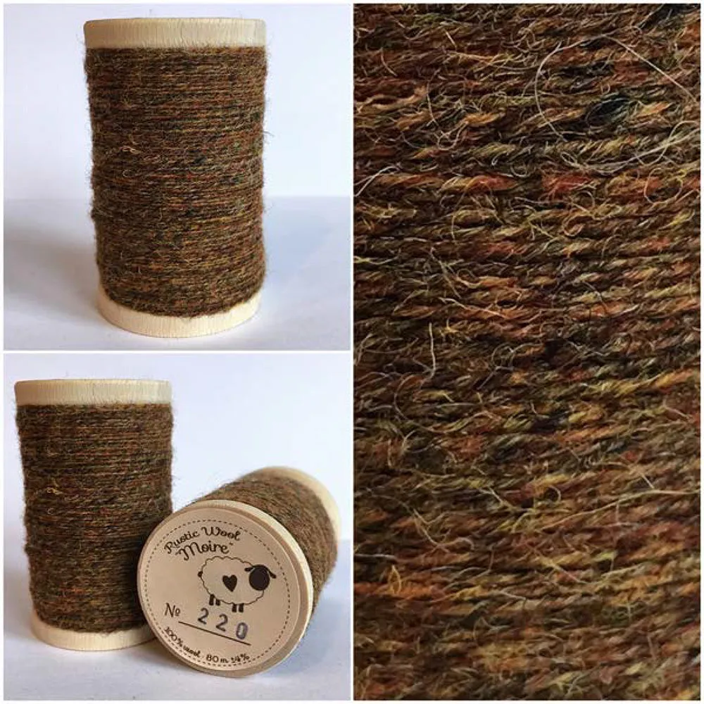 CINNAMON Hand Dyed Fat EIGHTH Wool Fabric for Wool Applique and Rug Hooking