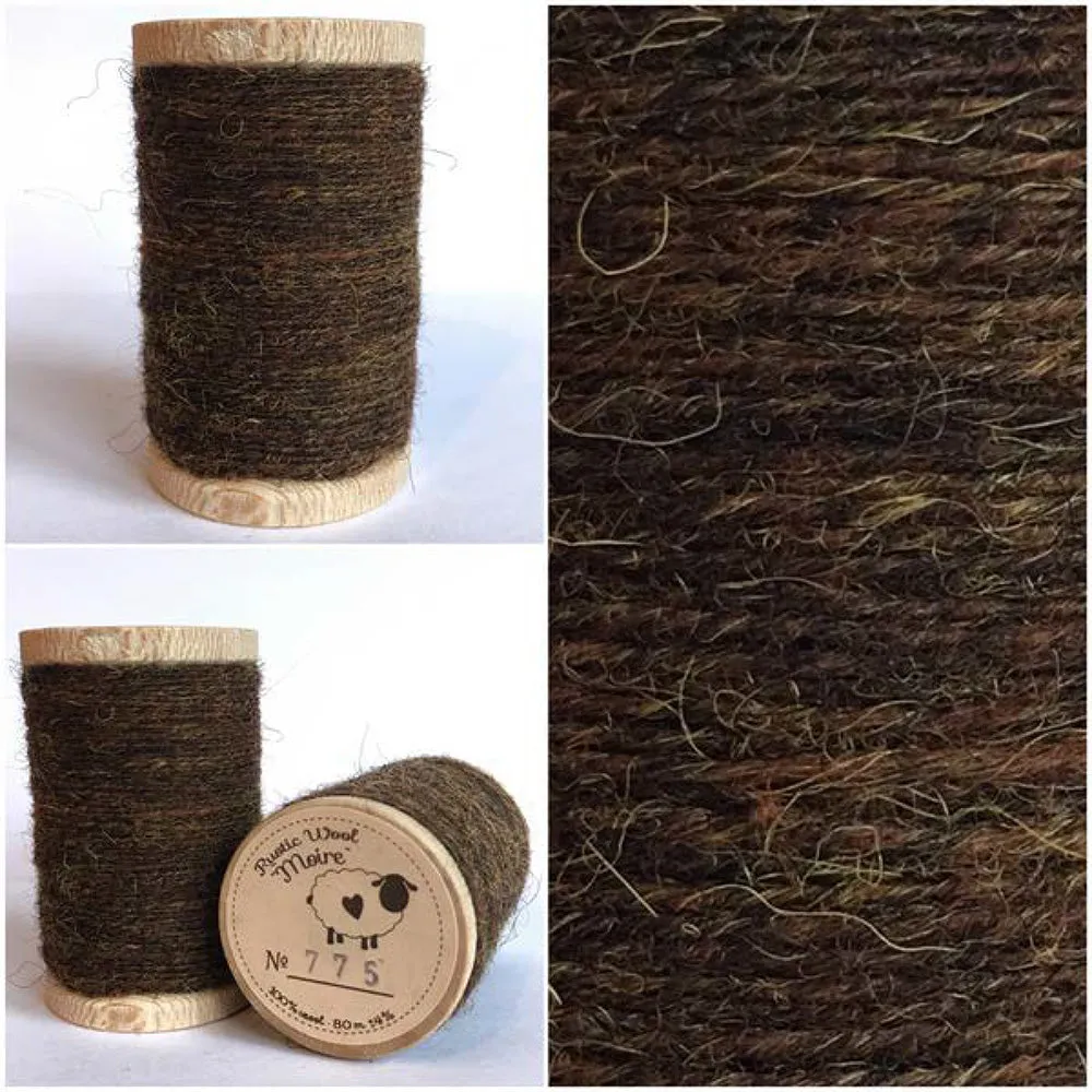 CINNAMON Hand Dyed Fat EIGHTH Wool Fabric for Wool Applique and Rug Hooking