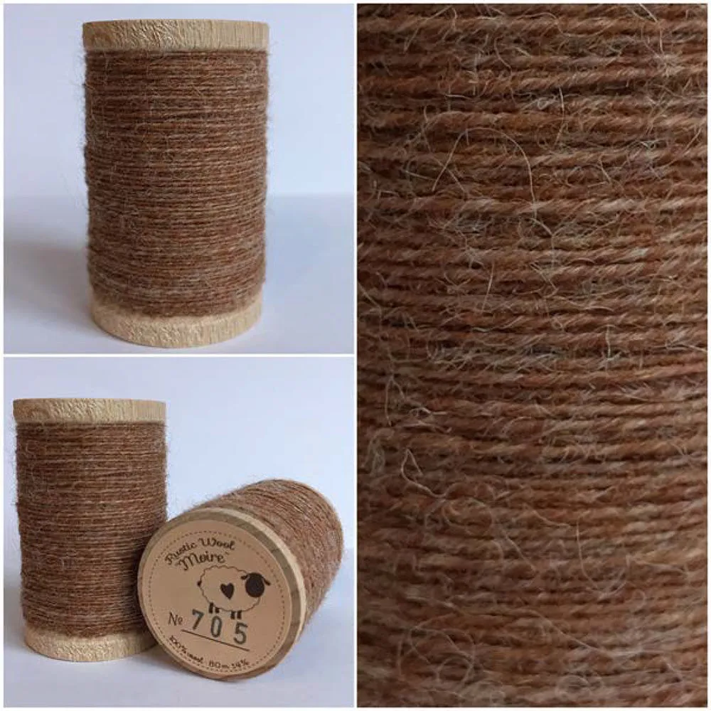 CINNAMON Hand Dyed Fat EIGHTH Wool Fabric for Wool Applique and Rug Hooking