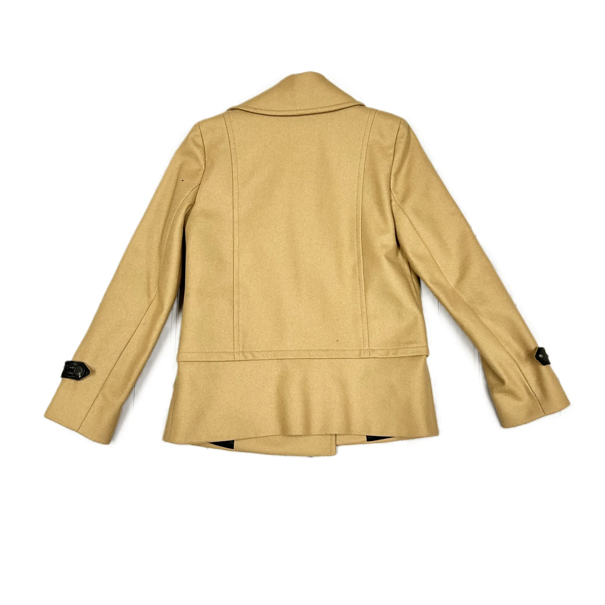 Coat Wool By Club Monaco In Tan, Size: Xs