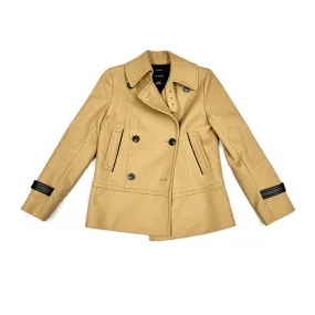 Coat Wool By Club Monaco In Tan, Size: Xs
