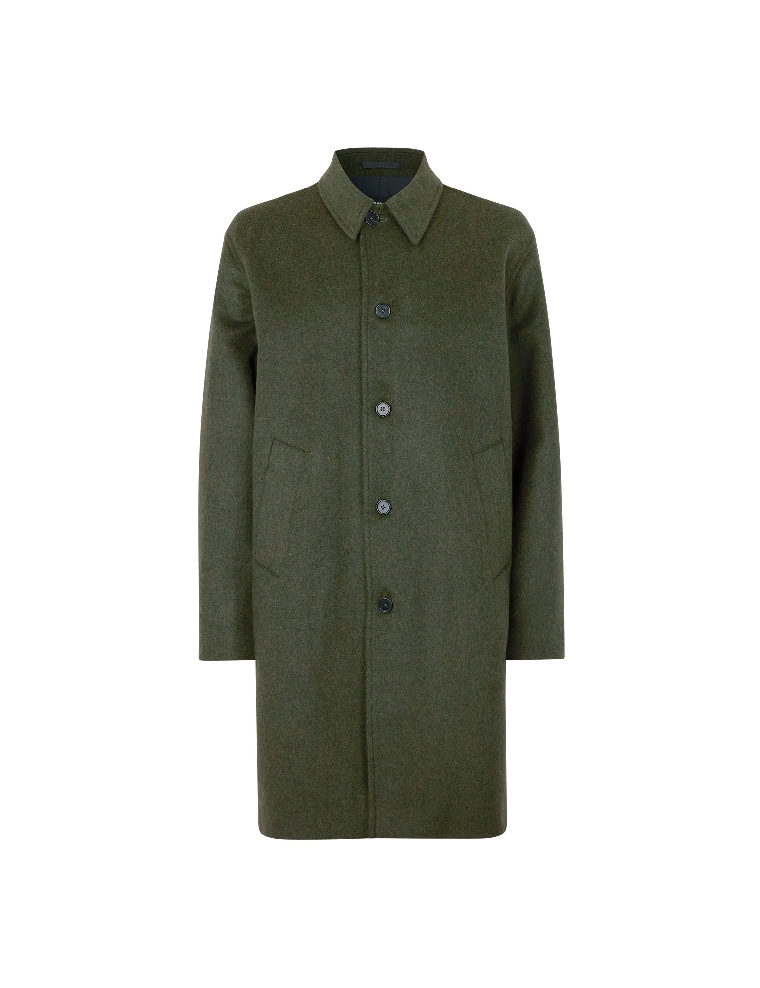Dense Wool Curtis Coat, Tarmac