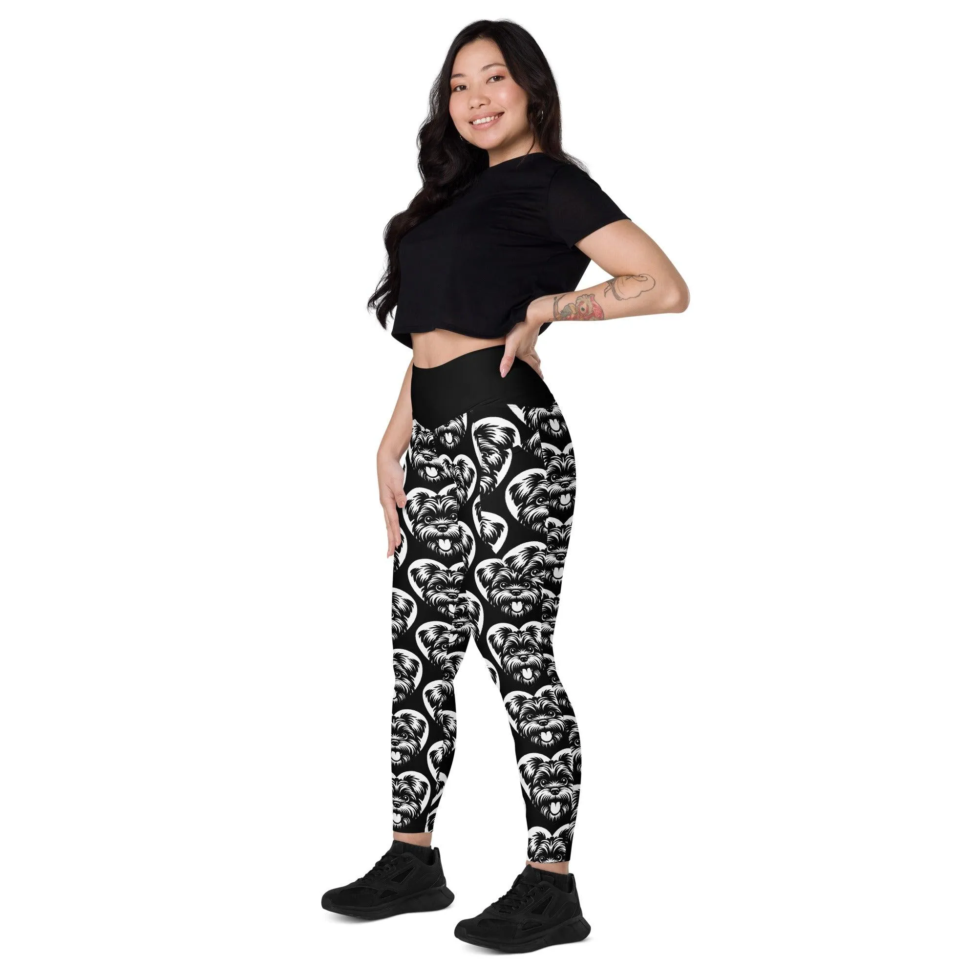 DOG BREED LEGGINGS with pockets - AFFENPINSCHER - HERTTAHOUND