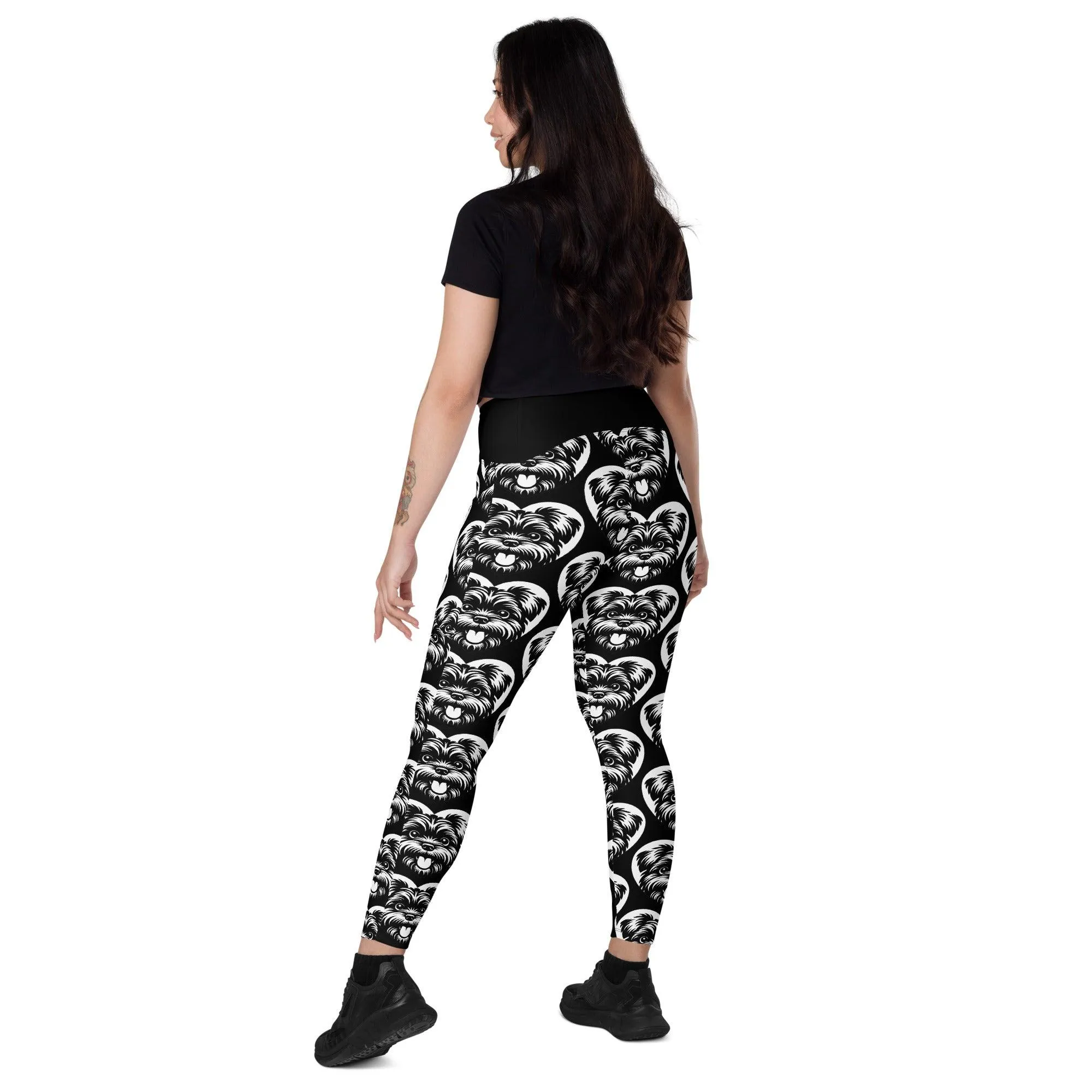 DOG BREED LEGGINGS with pockets - AFFENPINSCHER - HERTTAHOUND