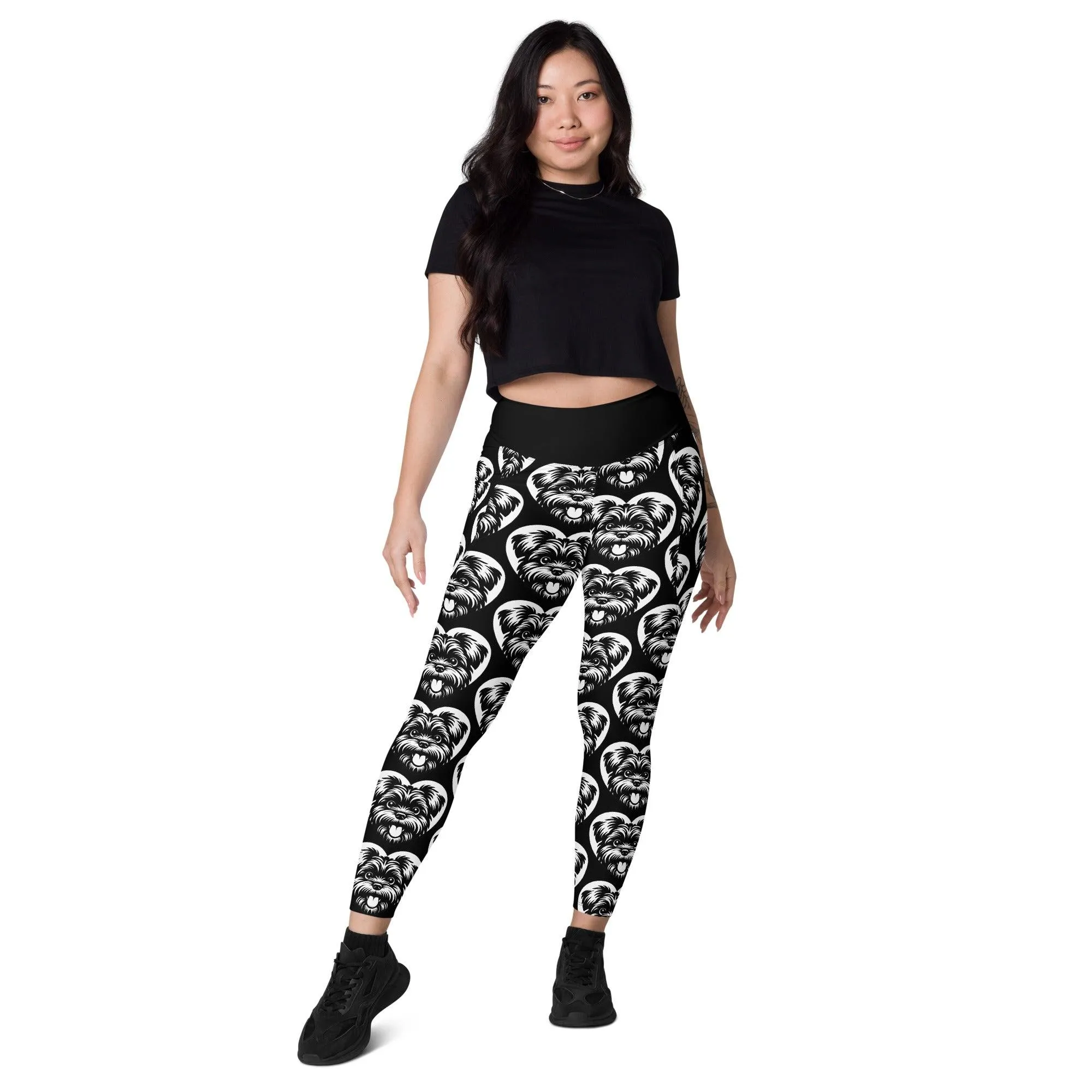 DOG BREED LEGGINGS with pockets - AFFENPINSCHER - HERTTAHOUND