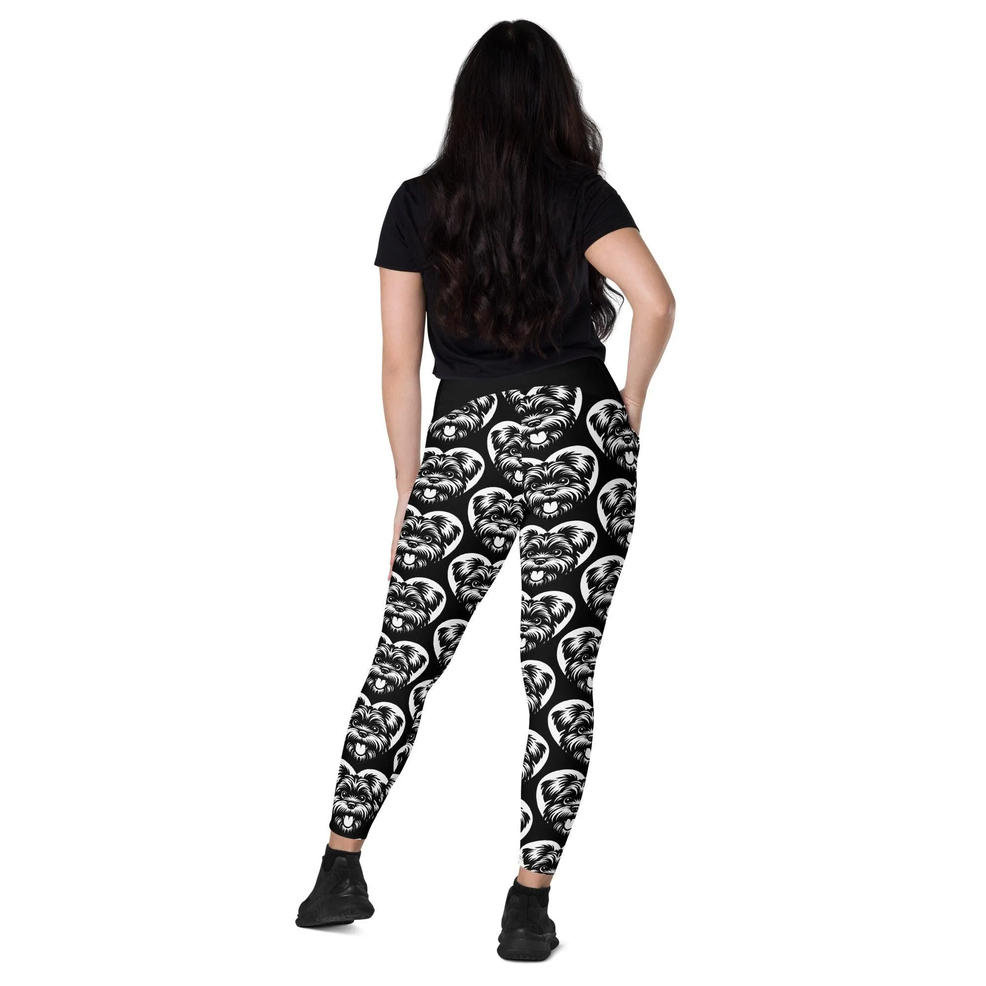 DOG BREED LEGGINGS with pockets - AFFENPINSCHER - HERTTAHOUND