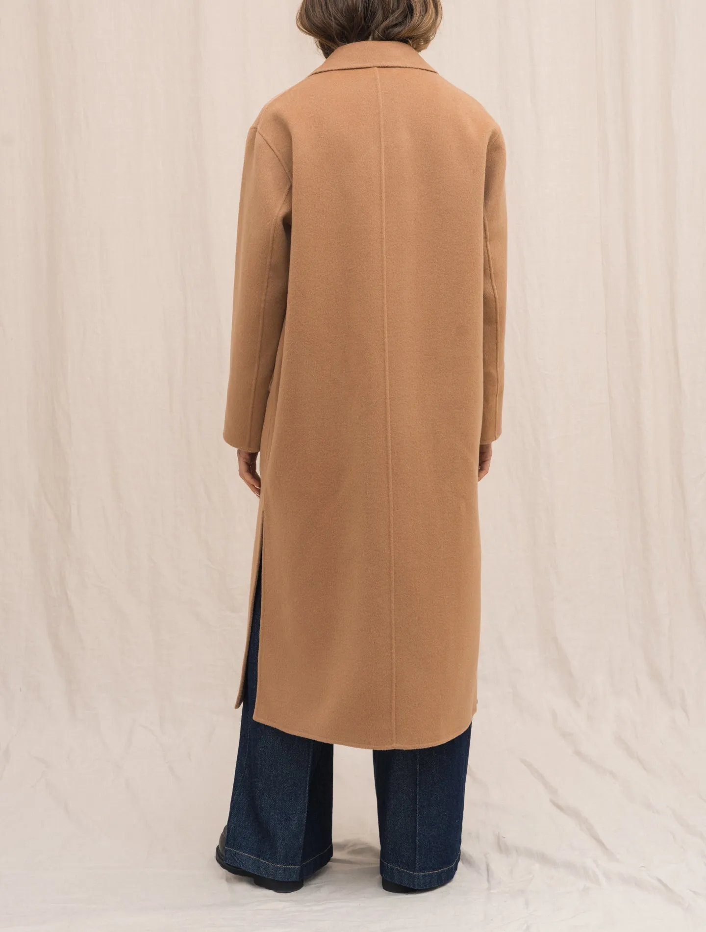 Double Wool Coat Camel