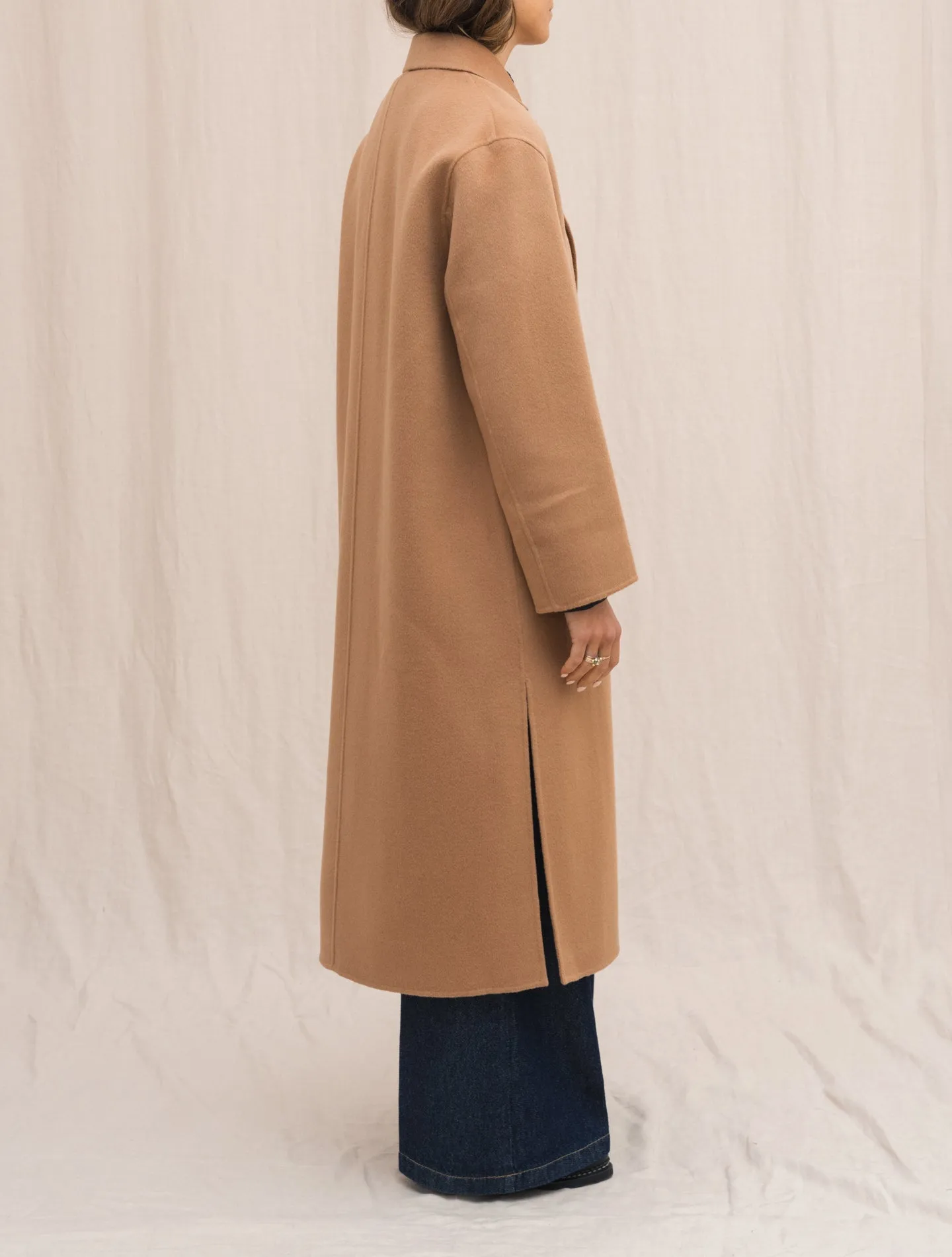 Double Wool Coat Camel