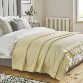 Duchess White Merino Wool Blanket by John Atkinson
