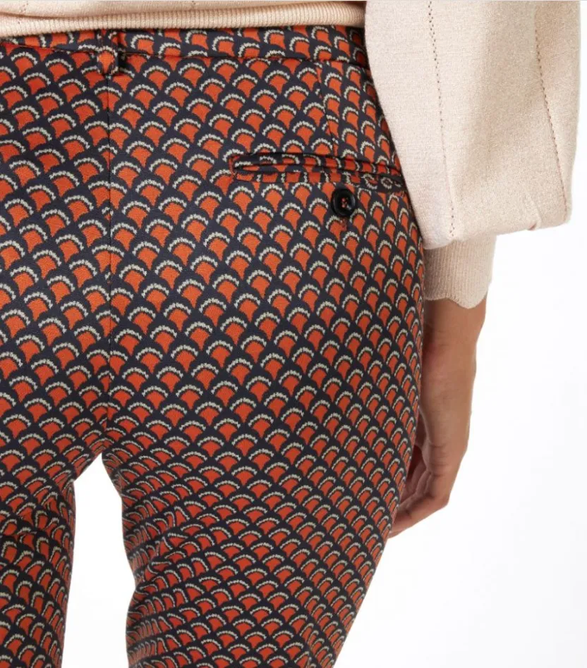ESQ Scalloped Print Chino