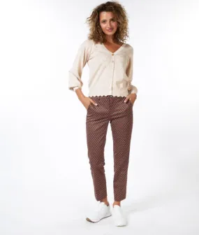 ESQ Scalloped Print Chino