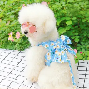 Floral Bowknot Clothes Cat & Small and Medium Dog Vest