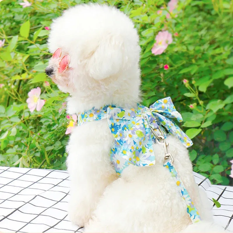 Floral Bowknot Clothes Cat & Small and Medium Dog Vest