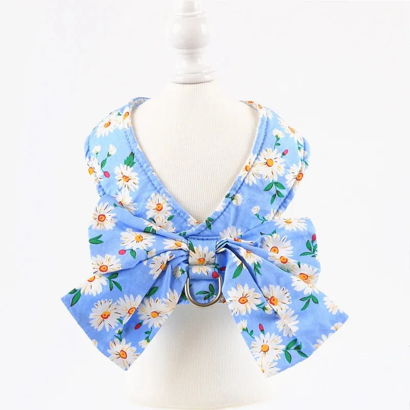 Floral Bowknot Clothes Cat & Small and Medium Dog Vest