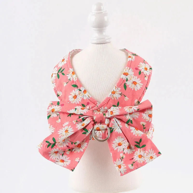 Floral Bowknot Clothes Cat & Small and Medium Dog Vest