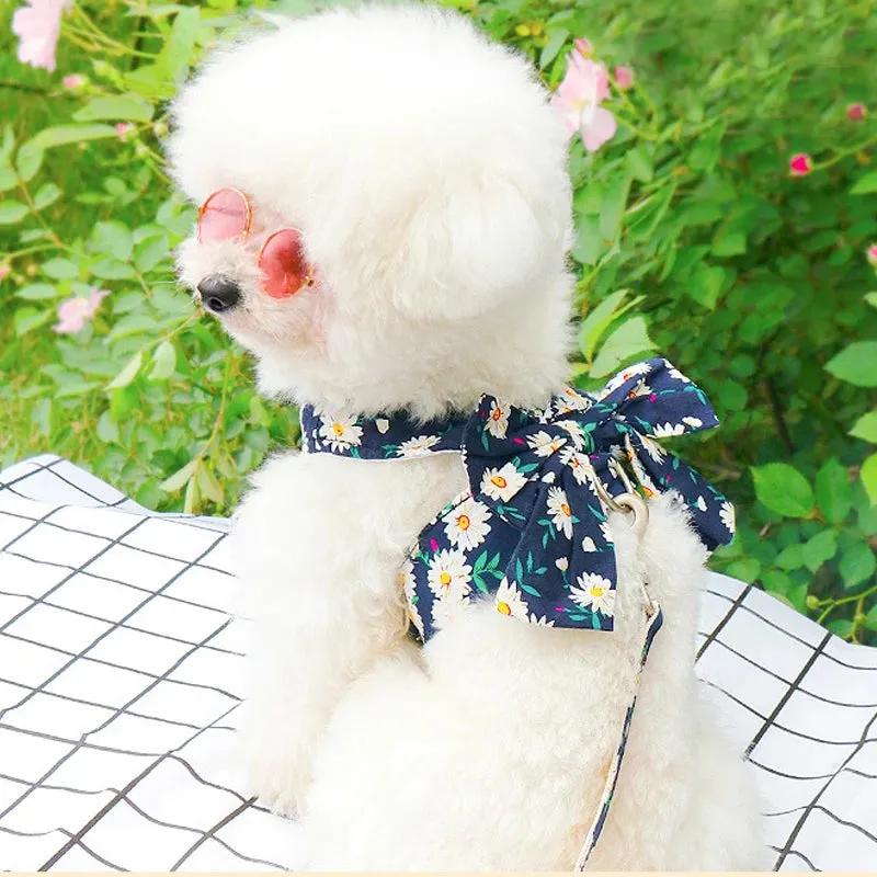 Floral Bowknot Clothes Cat & Small and Medium Dog Vest
