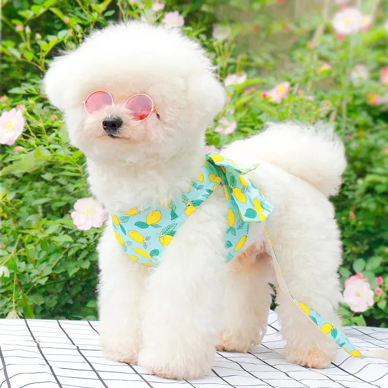 Floral Bowknot Clothes Cat & Small and Medium Dog Vest