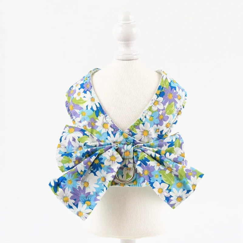 Floral Bowknot Clothes Cat & Small and Medium Dog Vest
