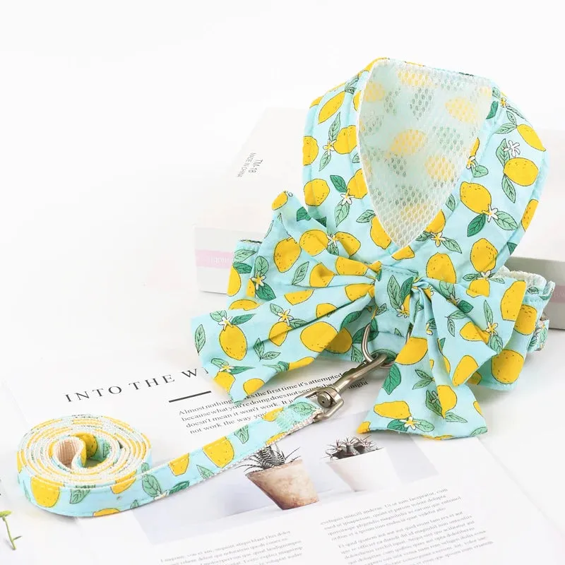 Floral Bowknot Clothes Cat & Small and Medium Dog Vest
