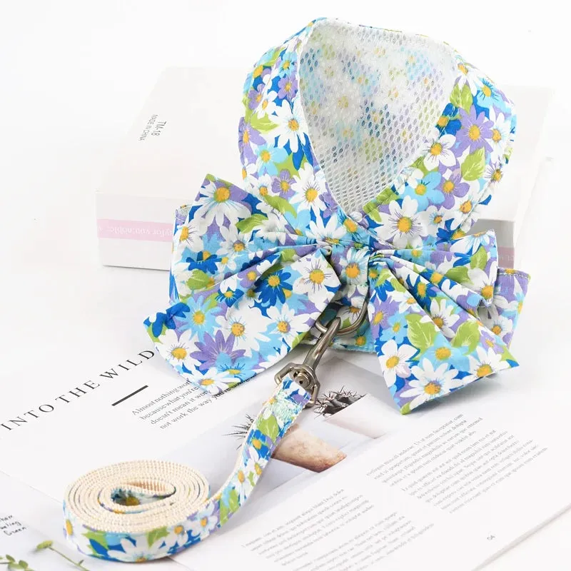 Floral Bowknot Clothes Cat & Small and Medium Dog Vest