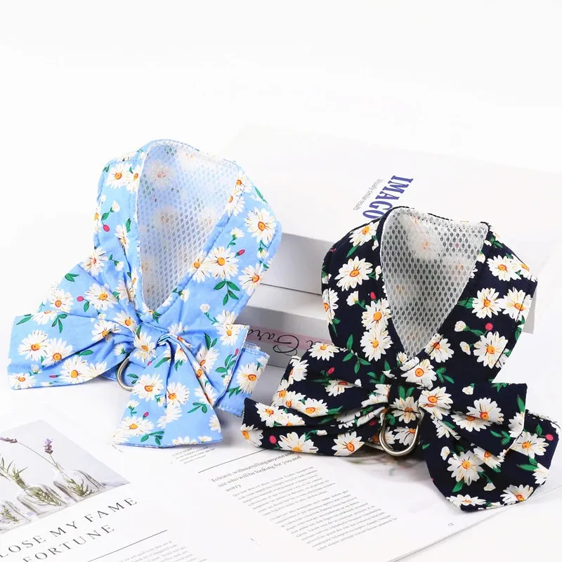 Floral Bowknot Clothes Cat & Small and Medium Dog Vest