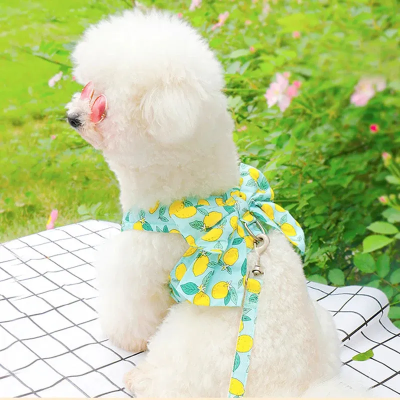 Floral Bowknot Clothes Cat & Small and Medium Dog Vest
