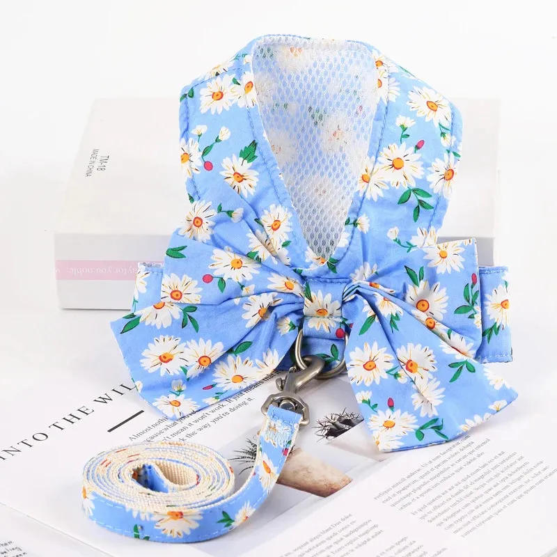 Floral Bowknot Clothes Cat & Small and Medium Dog Vest