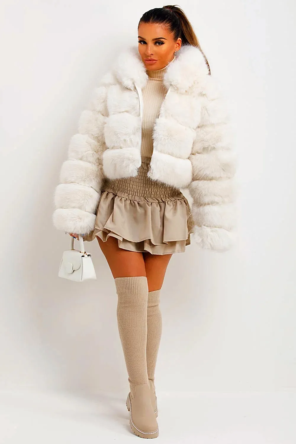 Fluffy Short Faux Fur Coat