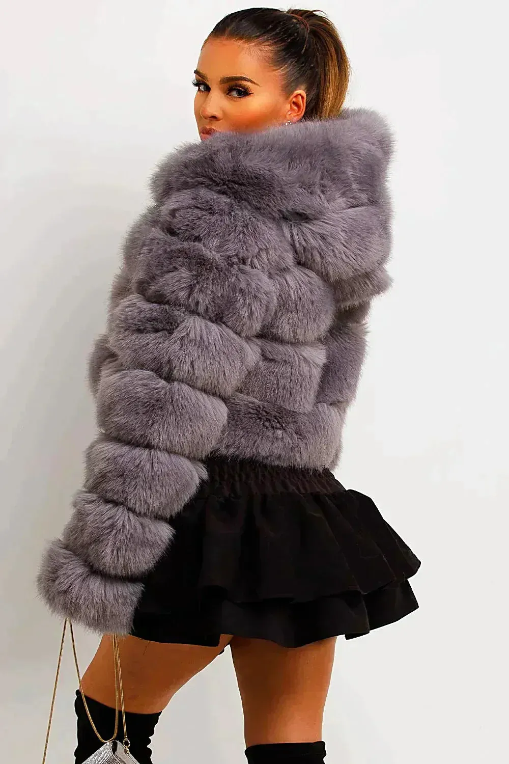 Fluffy Short Faux Fur Coat